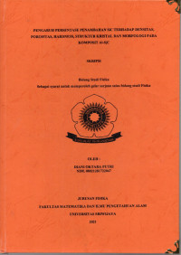 PENGARUH PERSENTASE PENAMBAHAN SiC TERHADAP DENSITAS, POROSITAS, HARDNESS, STRUKTUR KRISTAL DAN MORFOLOGI PADA KOMPOSIT Al-SiC