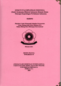 EFEKTIVITAS DIPLOMASI INDONESIA [STUDI: KERJASAMA BILATERAL INDONESIA-BELANDA DALAM MENCAPAI KEPENTINGAN PERTAHANAN INDONESIA]