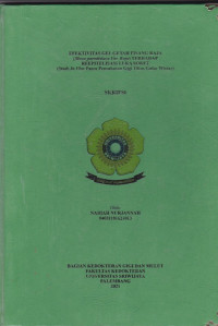 EFEKTIVITAS GEL GETAH PISANG RAJA (Musa paradisiaca Var. Raja) TERHADAP REEPITELISASI LUKA SOKET (Studi In Vivo Pasca Pencabutan Gigi Tikus Galur Wistar)