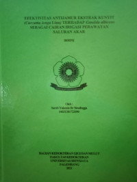 EFEKTIVITAS ANTIJAMUR EKSTRAK KUNYIT (Curcuma longa Linn) TERHADAP Candida albicans SEBAGAI CAIRAN IRIGASI PERAWATAN SALURAN AKAR