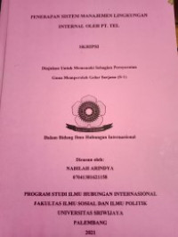 PENERAPAN SISTEM MANAJEMEN LINGKUNGAN INTERNAL OLEH PT. TEL