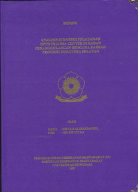 ANALISIS STRATEGI PELAYANAN UPTB TRAUMA CENTER DI BADAN PENANGGULANGAN BENCANA DAERAH PROVINSI SUMATERA SELATAN