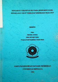 PENGARUH VISKOSITAS OLI PADA QUENCHING HASIL PENGELASAN SMAW TERHADAP KEKERASAN BAJA ST37