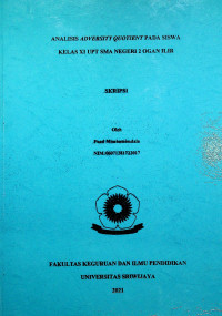 ANALISIS ADVERSITY QUOTIENT PADA SISWA KELAS XI UPT SMA NEGERI 2 OGAN ILIR