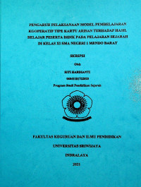 PENGEMBANGAN MEDIA PEMBELAJARAN INTERAKTIF PADA MATERI GELOMBANG STASIONER DAN GELOMBANG BERJALAN BERBASIS KETERAMPILAN BERPIKIR KRITIS UNTUK SMA KELAS XI