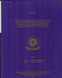 ANALISIS RISIKO KESEHATAN LINGKUNGAN PAPARAN SULFUR DIOKSIDA (SO2) PADA PEKERJA PT. PLN (PERSERO) SEKTOR KERAMASAN UNIT PLTGU INDRALAYA