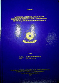 DETERMINAN PENGELUARAN BIAYA KESEHATAN RUMAH TANGGA DI SUMATERA SELATAN (ANALISIS DATA SUSENAS 2019)