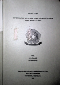 PENGEMBANGAN SISTEM ARSIP TUGAS AKHIR STIE AKUBANK MULIA DARMA PRATAMA