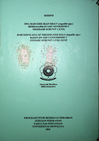 DNA BARCODE IKAN SIDAT (Anguilla spp.) BERDASARKAN GEN SITOKROM C OKSIDASE SUBUNIT I (COI)