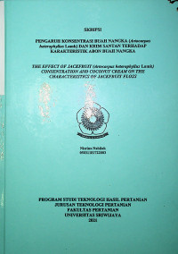 PENGARUH KONSENTRASI BUAH NANGKA (ARTOCARPUS HETEROPHYLLUS LAMK) DAN KRIM SANTAN TERHADAP KARAKTERISTIK ABON NANGKA