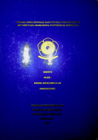 STIGMA ODHA DITINJAU DARI TINGKAT PENGETAHUAN HIV/AIDS PADA MAHASISWA UNIVERSITAS SRIWIJAYA