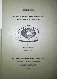 APLIKASI PENJUALAN MOBIL BERBASIS WEB PADA ALBET AUTO PALEMBANG