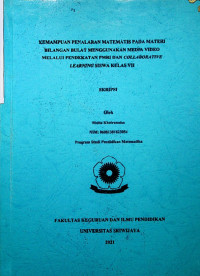 KEMAMPUAN PENALARAN MATEMATIS PADA MATERI BILANGAN BULAT MENGGUNAKAN MEDIA VIDEO MELALUI PENDEKATAN PMRI DAN COLLABORATIVE LEARNING SISWA KELAS VII