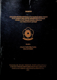 ANALISIS PROSES PENINGKATAN KADAR BIJIH TIMAH DI PT TIMAH TBK UNTUK MEMENUHI STANDAR PEMBUATAN TIMAH OKSIDA SEBAGAI GAS POLLUTANT SENSOR