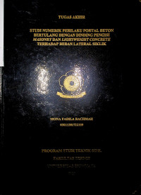 STUDI NUMERIK PERILAKU PORTAL BETON BERTULANG DENGAN DINDING PENGISI MASONRY DAN LIGHTWEIGHT CONCRETE TERHADAP BEBAN LATERAL SIKLIK