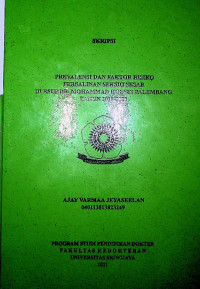 PREVALENSI DAN FAKTOR RISIKO PERSALINAN SEKSIO SESAR DI RSUP DR. MOHAMMAD HOESIN PALEMBANG TAHUN 2018-2020