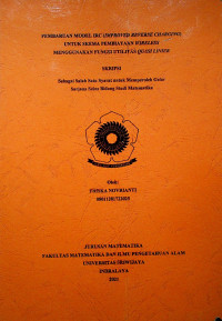 PEMBARUAN MODEL IRC (IMPROVED REVERSE CHARGING) UNTUK SKEMA PEMBIAYAAN WIRELESS MENGGUNAKAN FUNGSI UTILITAS QUASI LINIER