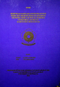 HUBUNGAN SANITASI LINGKUNGAN DAN PERILAKU HIGIENE DENGAN KEJADIAN STUNTING SISWA SD WILAYAH KERJA PUSKESMAS AIR BELITI KABUPATEN MUSI RAWAS