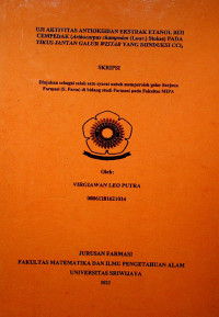 UJI AKTIVITAS ANTIOKSIDAN EKSTRAK ETANOL BIJI CEMPEDAK (Arthocarpus champeden (Lour.) Stokes) PADA TIKUS JANTAN GALUR WISTAR YANG DIINDUKSI CCl4