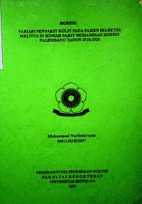 VARIASI PENYAKIT KULIT PADA PASIEN DIABETES MELITUS DI RUMAH SAKIT MOHAMMAD HOESIN PALEMBANG TAHUN 2018-2020