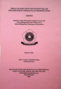 PERAN PLASTIC SOUP FOUNDATION DALAM MENGHENTIKAN PENGGUNAAN MIKROPLASTIK