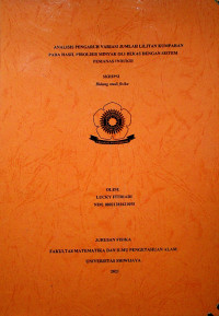 ANALISIS PENGARUH VARIASI JUMLAH LILITAN KUMPARAN PADA HASIL PIROLISIS MINYAK OLI BEKAS DENGAN SISTEM PEMANAS INDUKSI