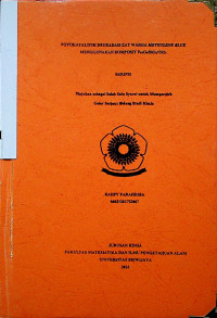 FOTOKATALITIK DEGRADASI ZAT WARNA METHYLENE BLUE MENGGUNAKAN KOMPOSIT Fe3O4/SiO2/TiO2