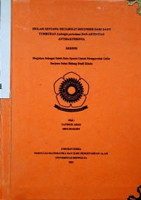 ISOLASI SENYAWA METABOLIT SEKUNDER DARI DAUN TUMBUHAN LUDEIGIA PERUVIANA DAN AKTIVITAS ANTIBAKTERINYA