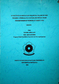 EFEKTIVITAS KEGIATAN PRAMUKA WAJIB DI SMP NEGERI 1 INDRALAYA UTARA DI TINJAU DARI PERMENDIKBUD NOMOR 63 TAHUN 2014