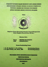 PERANAN NOTARIS DALAM MEMBUAT AKTA HIBAH MEREK BERDASARKAN UNDANG-UNDANG NOMOR 20 TAHUN 2016 TENTANG MEREK DAN INDIKASI GEOGRAFIS (STUDI TENTANG MEREK MERDEKA BELAJAR)