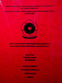 PERLINDUNGAN HUKUM TERHADAP NASABAH PENGGUNA SAFE DEPOSIT BOX PADA LEMBAGA PERBANKAN (STUDI PUTUSAN NOMOR : 226/PDT.G/2019/PN.Dps DAN PUTUSAN NOMOR : 244 /PDT. G / 2019/ PN. Bpp)