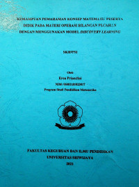 KEMAMPUAN PEMAHAMAN KONSEP MATEMATIS PESERTA DIDIK PADA MATERI OPERASI BILANGAN PECAHAN DENGAN MENGGUNAKAN MODEL DISCOVERY LEARNING