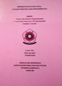 REPRESENTASI MULTIKULTURAL (ANALISIS SEMIOTIKA PADA FILM NOMOR UNO)