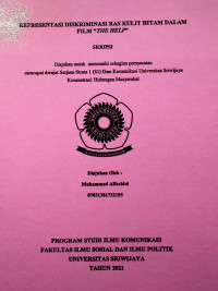 REPRESENTASI DISKRIMINASI RAS KULIT HITAM DALAM FILM “THE HELP”