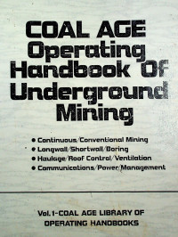 COAL AGE Operating Handbook of Underground Mining