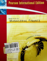 PRINCIPLES OF MANAGERIAL FINANCE