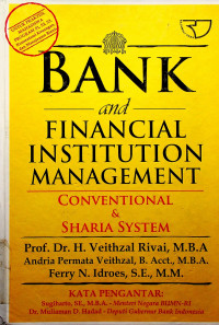 BANK and FINANCIAL INSTITUTION MANAGEMENT, CONVENTIONAL & SHARIA SYSTEM