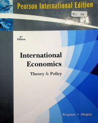 International Economics : Theory and Policy 8th Edition