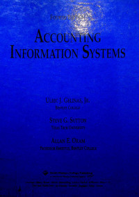 ACCOUNTING INFORMATION SYSTEMS, FOURTH EDITION