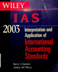 IAS (Interpretation and Application of International Financial Reporting Standards), 2003