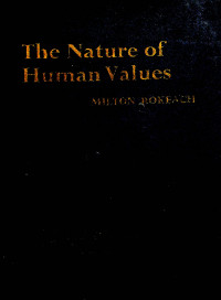 The Nature of Human Values.