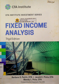 FIXED INCOME ANALYSIS, Third Edition