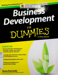 Business Development FOR DUMMIES A Wiley Brand