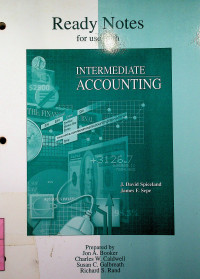 Ready Notes for use with INTERMEDIATE ACCOUNTING
