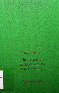 Mathematics for Economists: An Elementary Survey, Second Edition