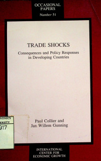 TRADE SHOCKS: Consequences and Policy Responses in Developing Countries