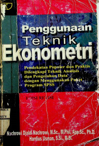 Penggunaan Teknik Ekonometri, EDISI REVISI