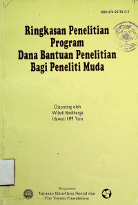 Ringkasa Penelitian Program Dana Bantuan Penelitian Bagi Peneliti Muda