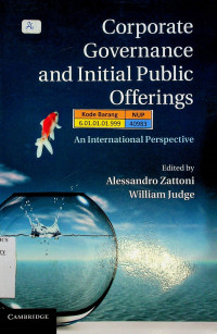 Corporate Governance and Initial Public Offerings: An International Perspective