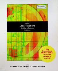 Labor Relations: Striking a Balance, Third Edition